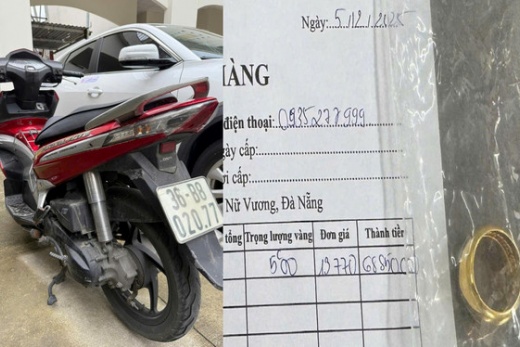 Đà Nẵng: Tạm giữ nghi phạm cướp giật nhẫn vàng gần 70 triệu đồng